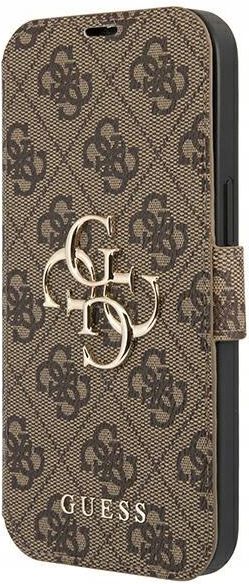 Guess GUHCP13SHSLEOP - Custodia rigida per iPhone 13 Mini 5,4, colore: Rosa