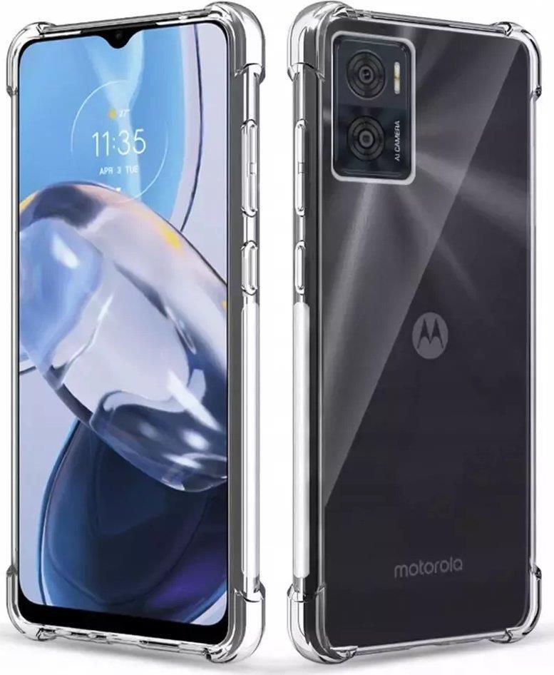 Custodia Asuwish Per Motorola Moto E22 / E22i 4G Con Cover Rigida + TPU + Supporto + Pellicola Vetro Temperato – Nero