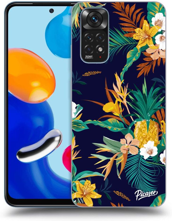 Silikonowe Czarne Etui Na Xiaomi Redmi Note 11 - Pineapple Color ...