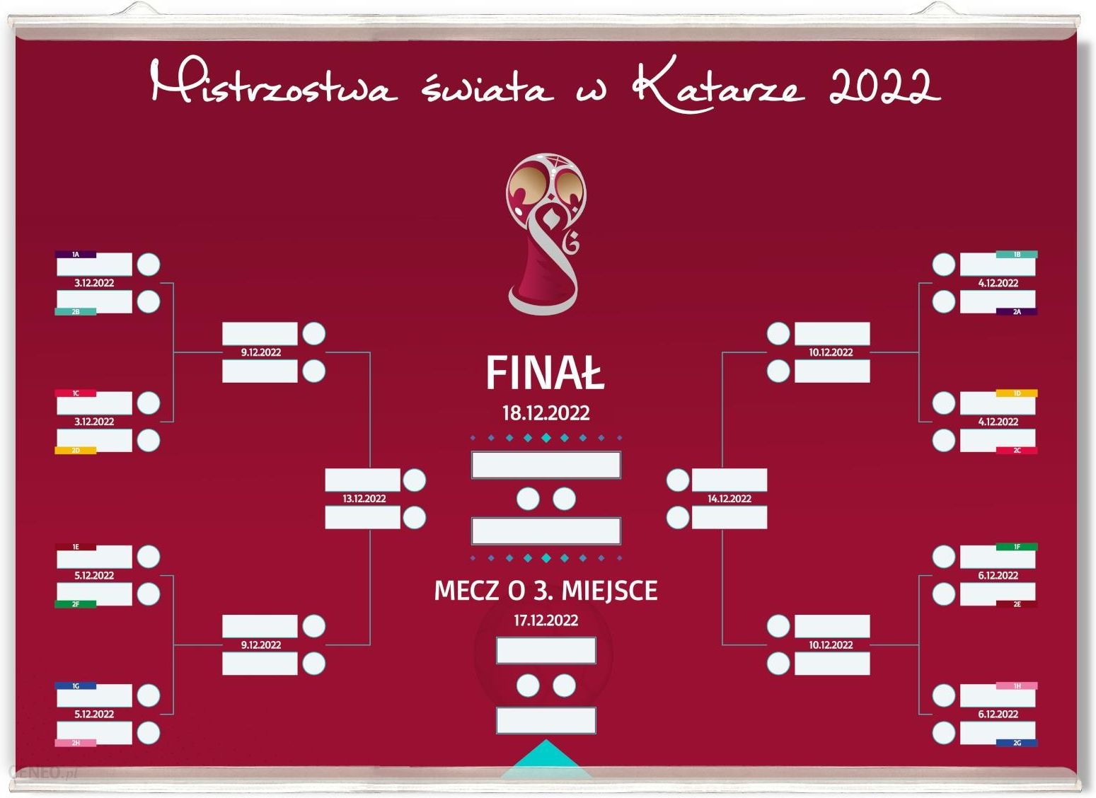 Plakat Tabela Mistrzostw Wiata Katar Ceny I Opinie Ceneo Pl