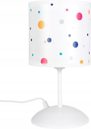 Lampka Z Abażurkiem Dla Dzieci Kolorowe Kropki E27