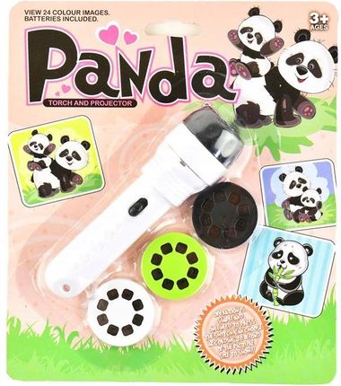 Latarka Projektor Słodkie Pandy 24 Slajdy Panda