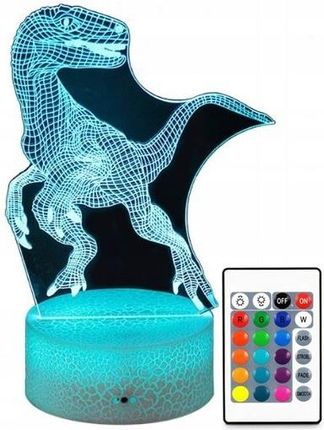 Lampa 3D Led Usb Dinozaur Lampka Nocna Dla Dziecka