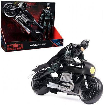 Spin Master Bat Cycle With Batman Toy Vehicle Czarny/Silver