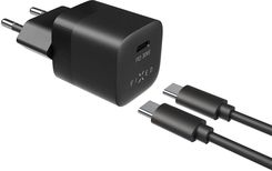 Ładowarka Sieciowa Fixed Mini 1Xusb-C Pd 30W + Usb-C Kabel 1M (Fixc30M-Cc-Bk) Czarna (1665816)