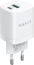Ładowarka Havit USB-A+USB-C UC30 EU biały