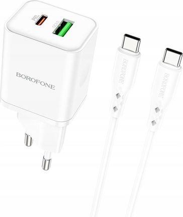 Borofone Ładowarka Sieciowa Bn7 - Usb + Typ C Qc (b90ffefb-4b20-44ae-aa93-5c1747475e65)