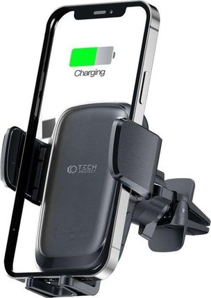 Uchwyt Samochodowy X05 Z Ładowaniem Qi Do Kratki Vent Car Mount Wireless Charger 15W Auta Black (11866029)