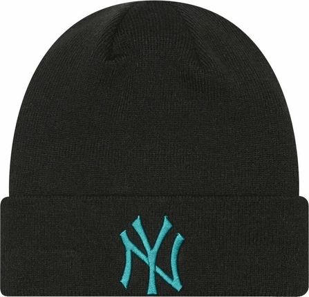 New York Yankees Czapka MLB League Essential Cuff Beanie Black/Light Blue UNI