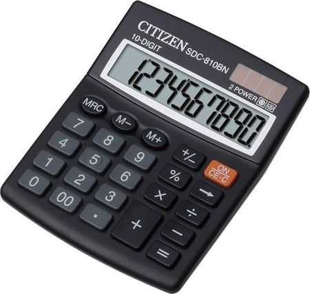 Citizen Kalkulator Biurowy Sdc-810Nr, 10-Cyfrowy, 127X105Mm, Czarny (SDC810NR)