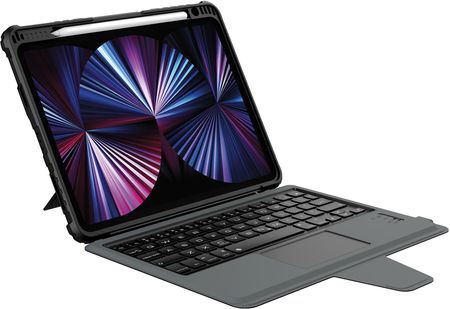 Nillkin Keyboard Armor Case pancerne etui do iPad Pro 11'' 2021 / 2020 / 2018 / iPad Air (4. generacji) klawiatura Bluetooth czarny