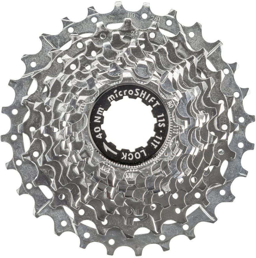 MicroSHIFT H08 8-Speed Cassette - 12-32T Nickel Plated Silver
