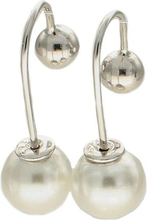 Diament Kolczyki srebrne perła (K2384)