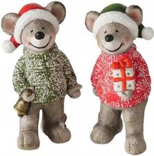 Zdjęcie Figurka świąteczna miś ozdobna 21 cm - Chęciny