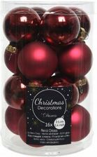 Zdjęcie Bombki choinkowe bordowe zestaw 16 szt. - Buk