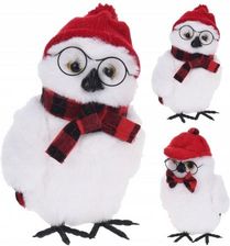 Zdjęcie Figurka świąteczna na półkę sowa 18 cm - Chęciny