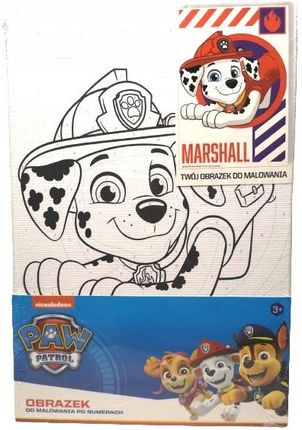 Nickelodeon Obrazek Do Malowania Marshall Psi Patrol Numery