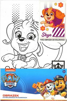 Nickelodeon Obrazek Do Malowania Po Numerach Psi Patrol Skye