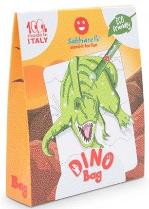 Sabbiarelli Zestaw Do Kolorowania Piaskiem Bag Dinozaury 3L