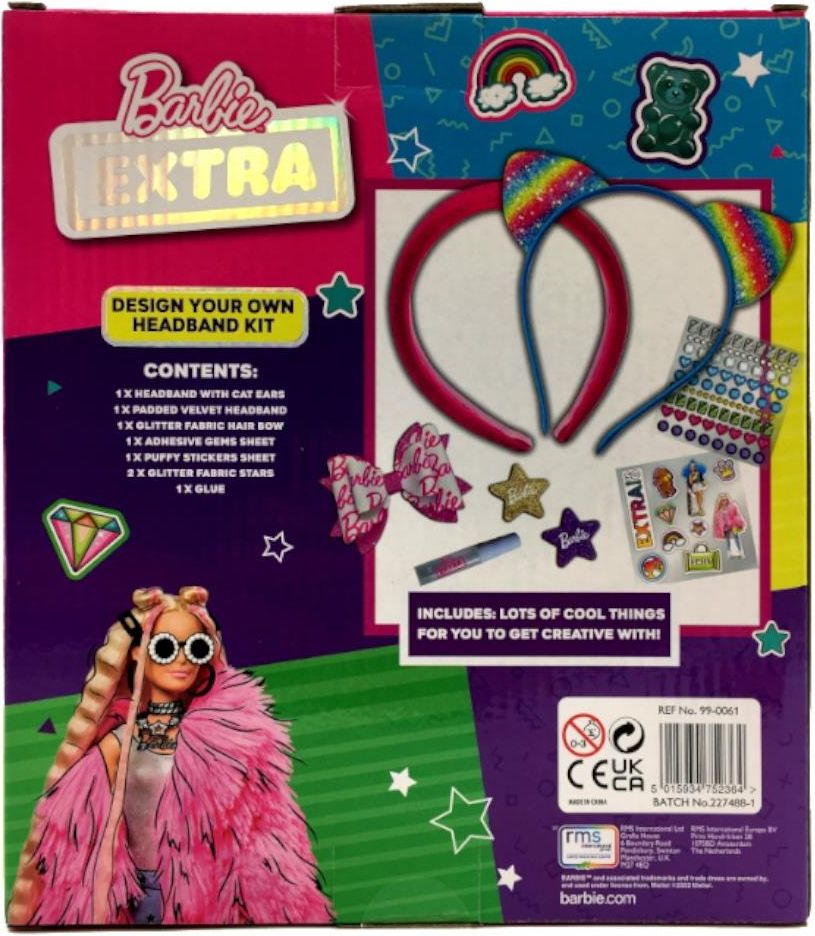 Barbie Rms Rms Barbie Extra Zestaw Kreatywny Ozdód Opaskę Włosów - Ceny i opinie ...