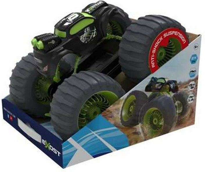 Bizak Exost Aquatic Storm – Vehículo Todoterreno Para Tierra Y Agua Con Doble Turbina, Impermeable, Velocidad 10 Km/h, Neumáticos De Gran Adherencia, Desde 5 Años
