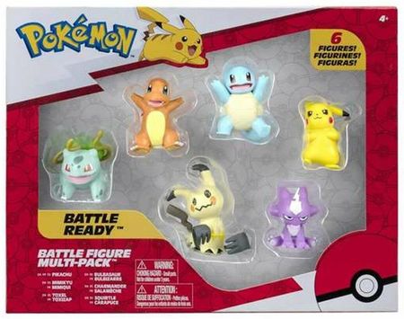 Pokémon Battle Ready 5 Cm 6 Części Zestaw Figurek