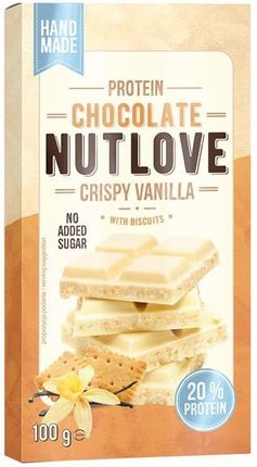 Allnutrition Protein Chocolate Nutlove Crispy Vanilla With Biscuits 100g