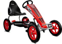 Lean Gokart F8 1 Pompowane Koła Wolny Bieg Regulowane Siedzonko Czerwony