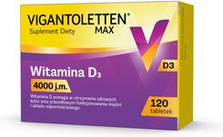 Zdjęcie Vigantoletten Max 4000 J.M. 120tabl. - Jedwabne
