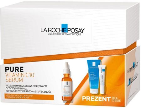 La Roche-Posay Pure Vitamin C 30ml + Lipikar Gel Lavant 100ml + Cicaplast Baume B5 15ml