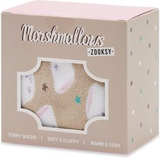 Zdjęcie Skarpety Wysokie Unisex ZOOKSY - Warm Winter Marshmallows Beżowy - Lubin