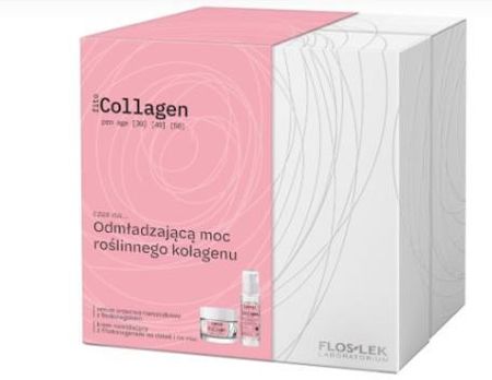 FLOSLEK FitoCollagen Zestaw (Serum przeciwzmarszczkowe z fitokolagenem, 30ml + Krem nawilżający z fitokolagenem, 50ml) 