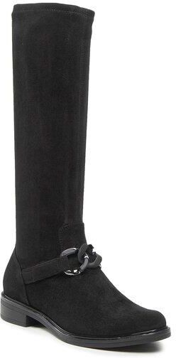 Bottes Caprice 'Walking On Air' Noires - Taille 6.5 UK - Talon 3 Pouces Block - Fermeture Zip - Neuf Emballé