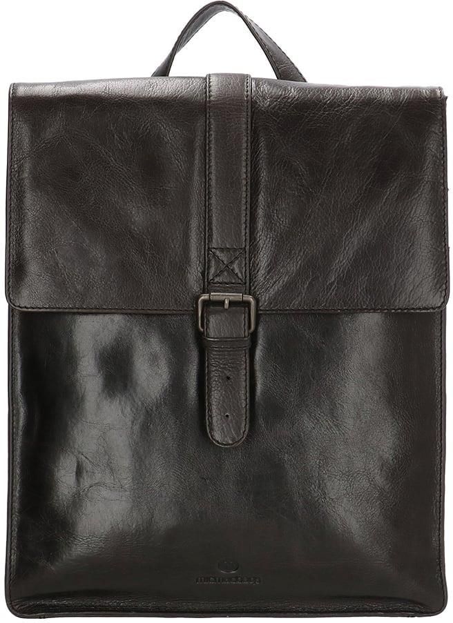 Micmacbags Skórzany plecak w kolorze czarnym 32,5 x 37 x 9 cm Ceny