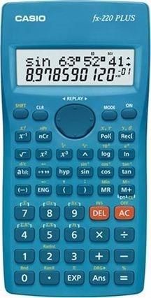 Casio Kalkulator Naukowy Fx 220Plus 2 Niebieski 12 Cyfrowy Wyświetlacz (FX220PLUS2BOX)