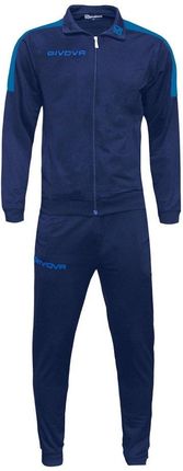 Dres treningowy bluza + spodnie Tuta Revolution granatowo-niebieski TR033 0402