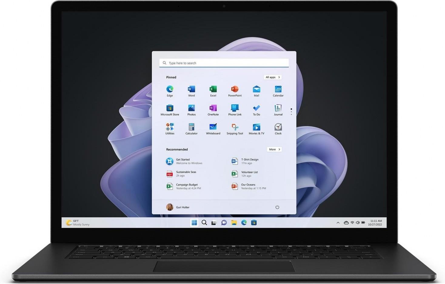 Laptop Microsoft Surface 5 15/i7/8GB/256GB/W11H Czarny (RFB-00034