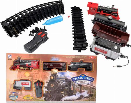 Pegaz Toys Elektryczna Kolejka Parowóz Zestaw Pociąg + Wagony