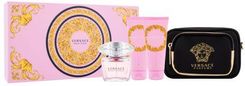 Versace Bright Crystal Woda Toaletowa 90 ml + Mleczko Do Ciała 100 ml +Żel Pod Prysznic 100 ml +Torebka