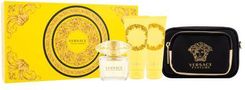 Versace Yellow Diamond Woda Perfumowana 90 ml + Mleczko Do Ciała 100 ml + Żel Pod Prysznic 100 ml + Torebka