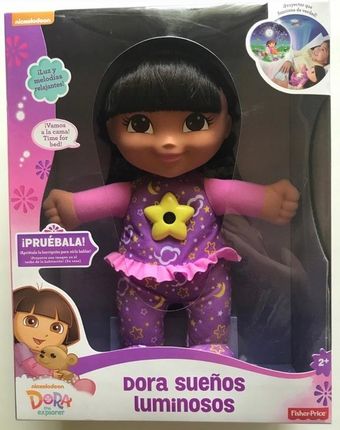 dora♡ Lalka Fisher-Price Dora świecąca przytulanka na dobranoc