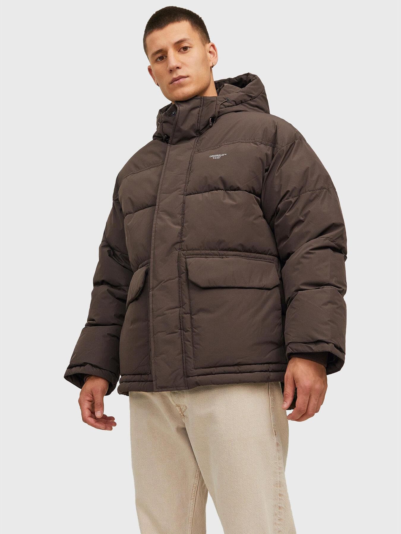 44 Czarny Kurtka z kapturem `Garment` Stone Island - Vitkac Polska