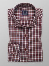 Zdjęcie Brązowa taliowana koszula w kratkę - Suchowola