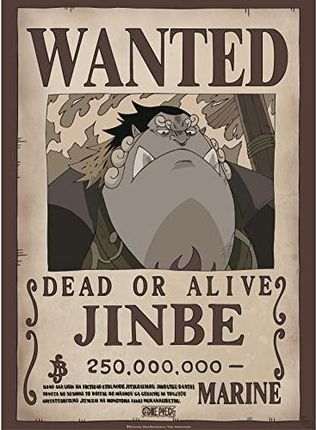 ONE PIECE - plakat Wanted Jinbe (52x38)