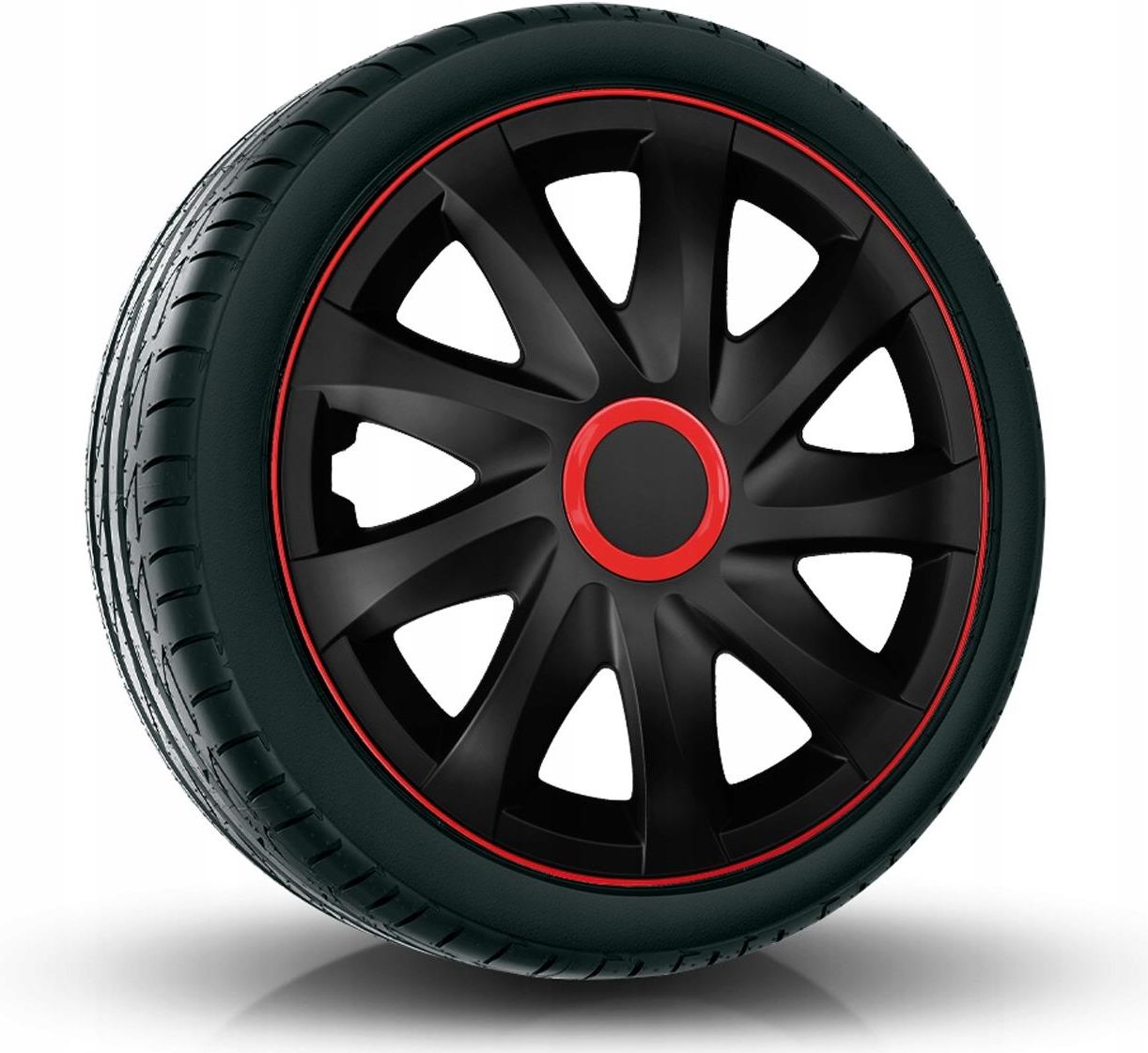 Set 4 Copricerchi 14 Pollici Kando Race Coppe Nero