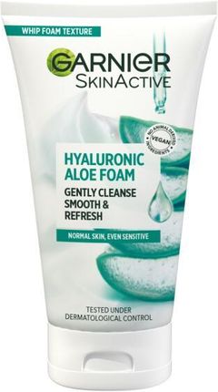 Garnier Skin Active Aloe Hyaluronic Cleansing Foam Hialuronowa Pianka Oczyszczająca Z Aloesem 150 ml