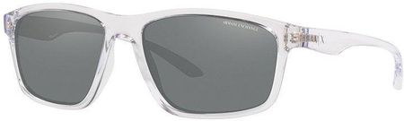 Armani Exchange okulary przeciwsłoneczne męskie kolor transparentny