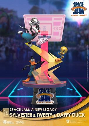 Space Jam: A New Legacy D-Stage PVC Diorama Sylvester &amp; Tweety &amp; Daffy Duck New Version 15 cm