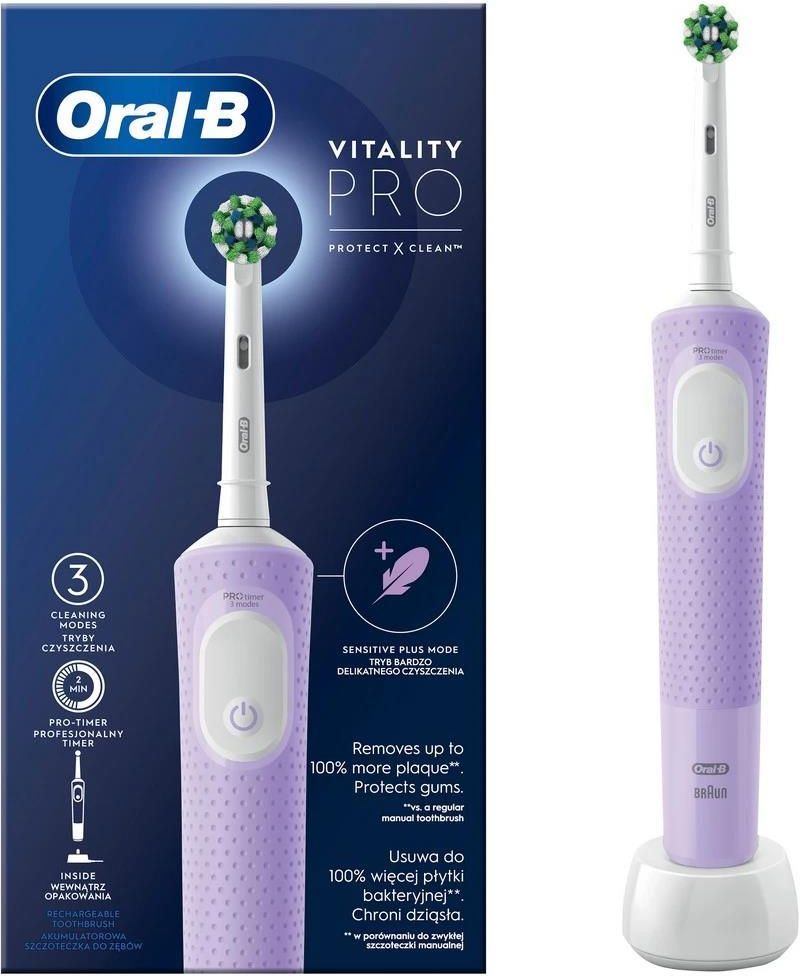 Szczoteczka Elektryczna Oral-B Vitality Pro Protect X Clean D103 Lilac ...