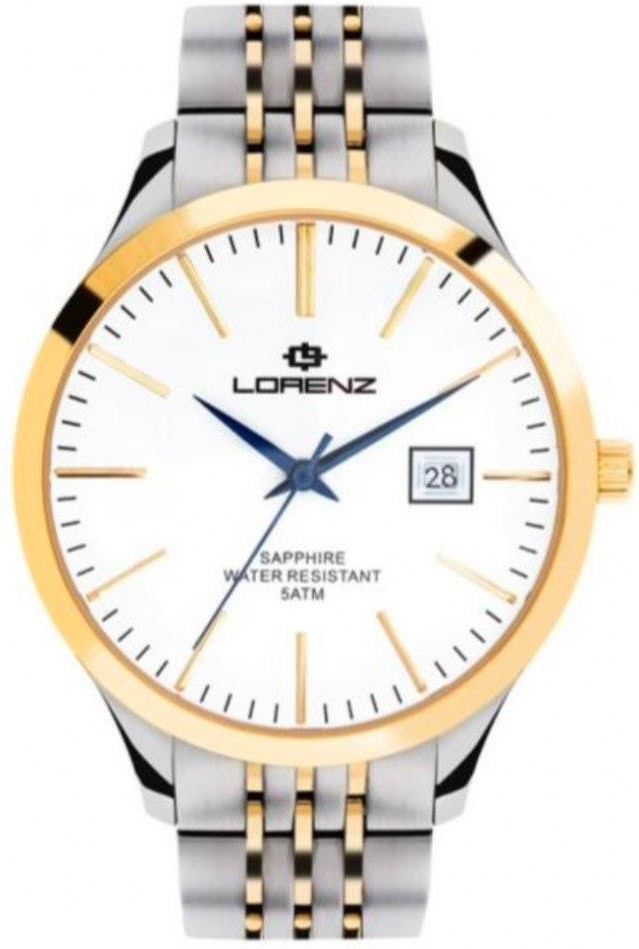Lorenz 026959EE Orologio Meccanico Uomo - Cassa 42mm, Quadrante Nero